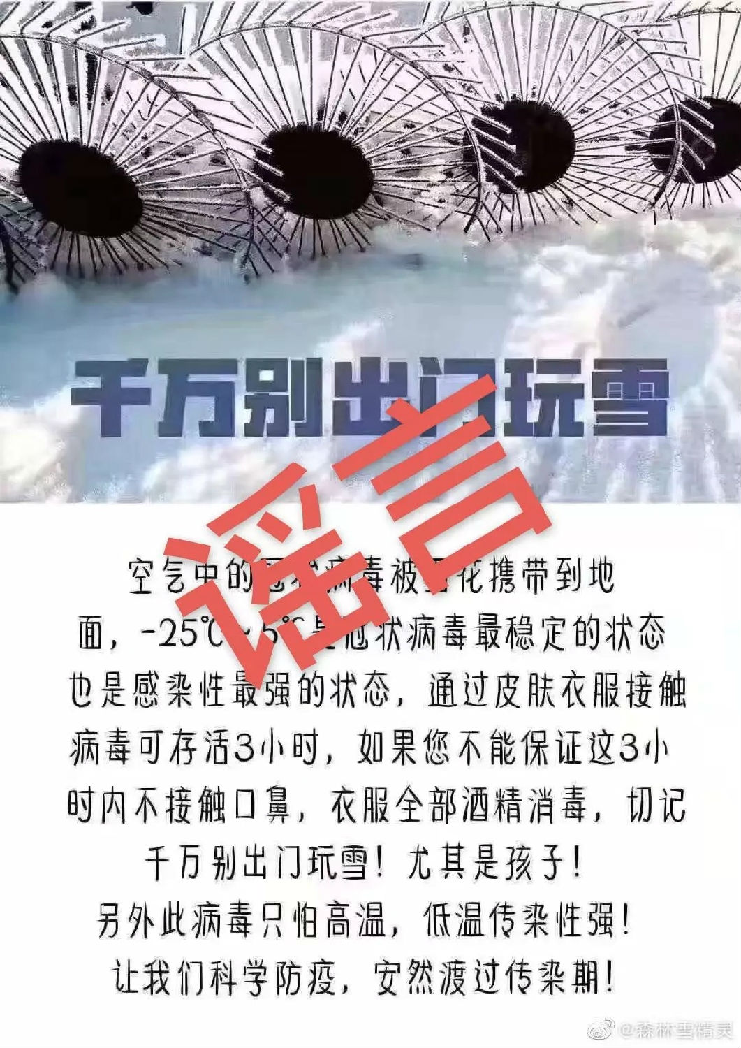 玩雪真的会传染病毒吗2